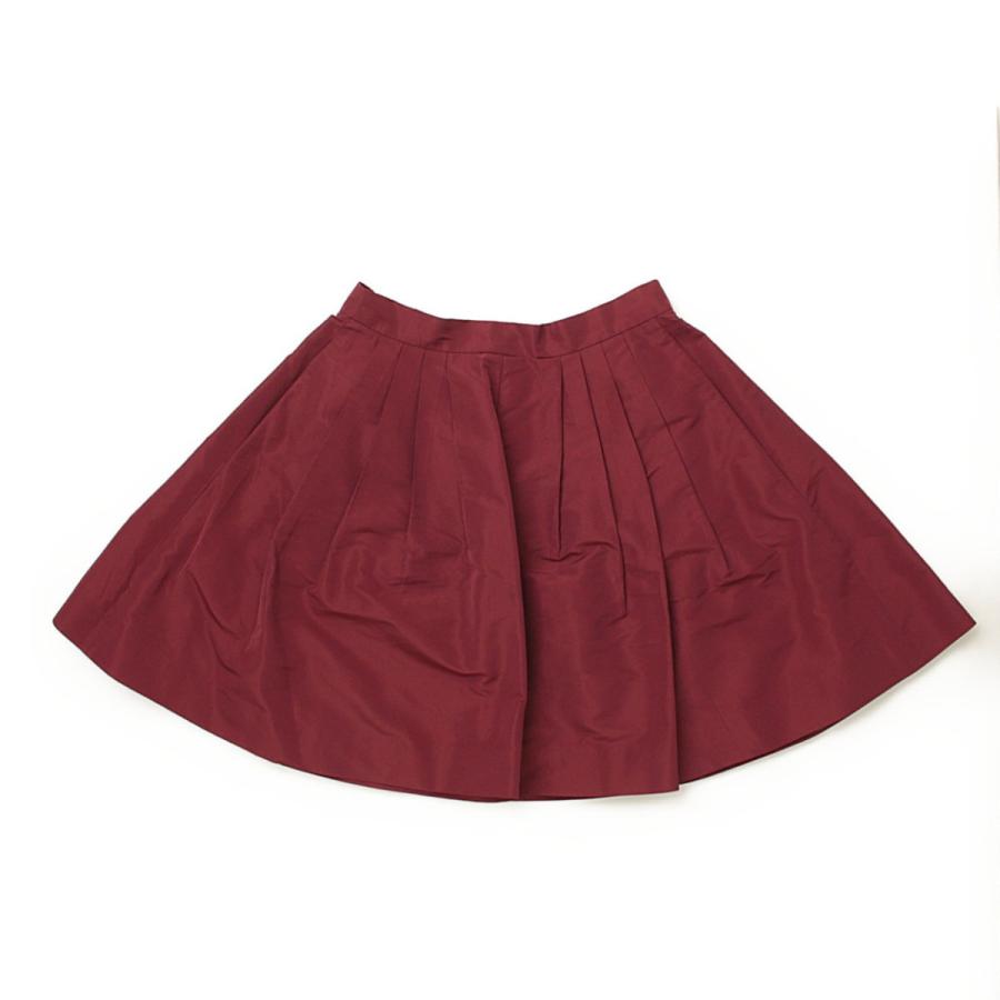 ミュウミュウ】Miu Miu フレア ミニスカート ワインレッド 36 【中古  