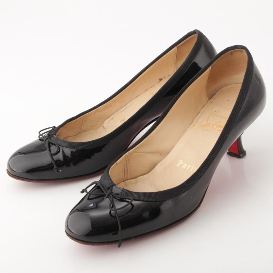 クリスチャン ルブタン ローヒール パンプス