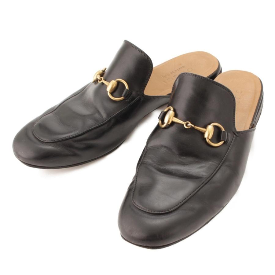 グッチ】Gucci プリンスタウン ホースビット レザー スリッパ 426219 