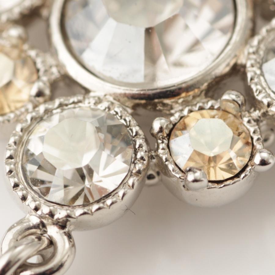 CHANEL ビジューネックレス CHANEL ココマーク フラワーモチーフ ビジュー ネックレス シルバー10V