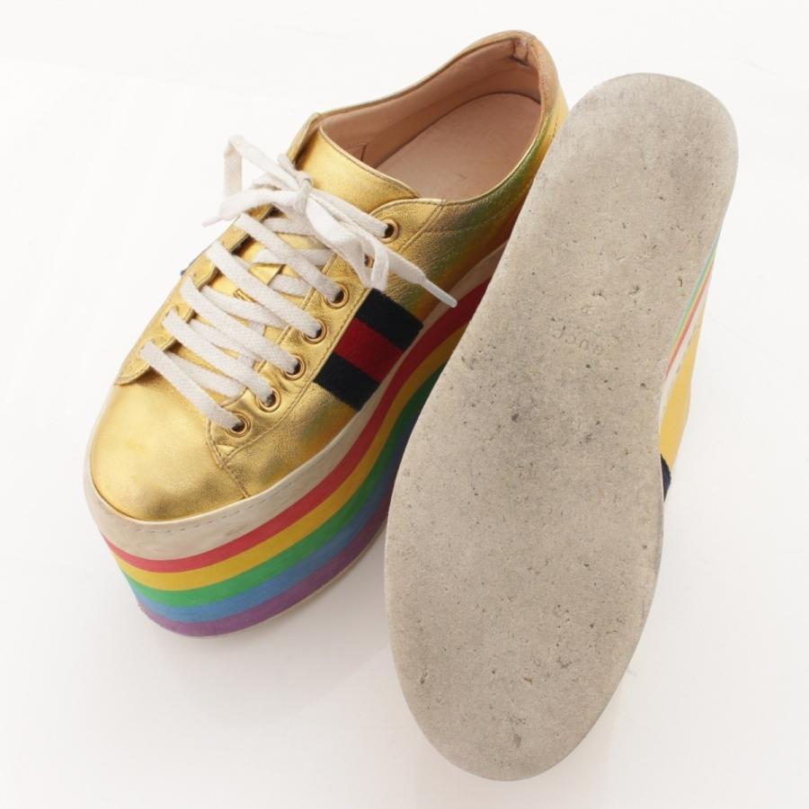 GUCCI 【グッチ】Gucci 17SS ウェブライン レザー 厚底 GUCCI 【グッチ】Gucci 17SS ウェブライン レザー 厚底