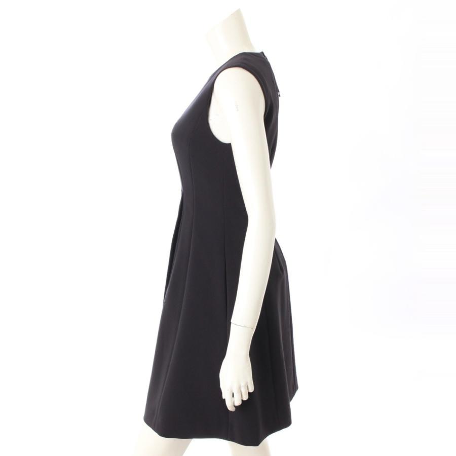 フォクシーニューヨーク Foxey New York 17年 ノースリーブ ワンピース ドレス ブラック 38 中古 正規品保証 Www Retro Jp 通販 Yahoo ショッピング