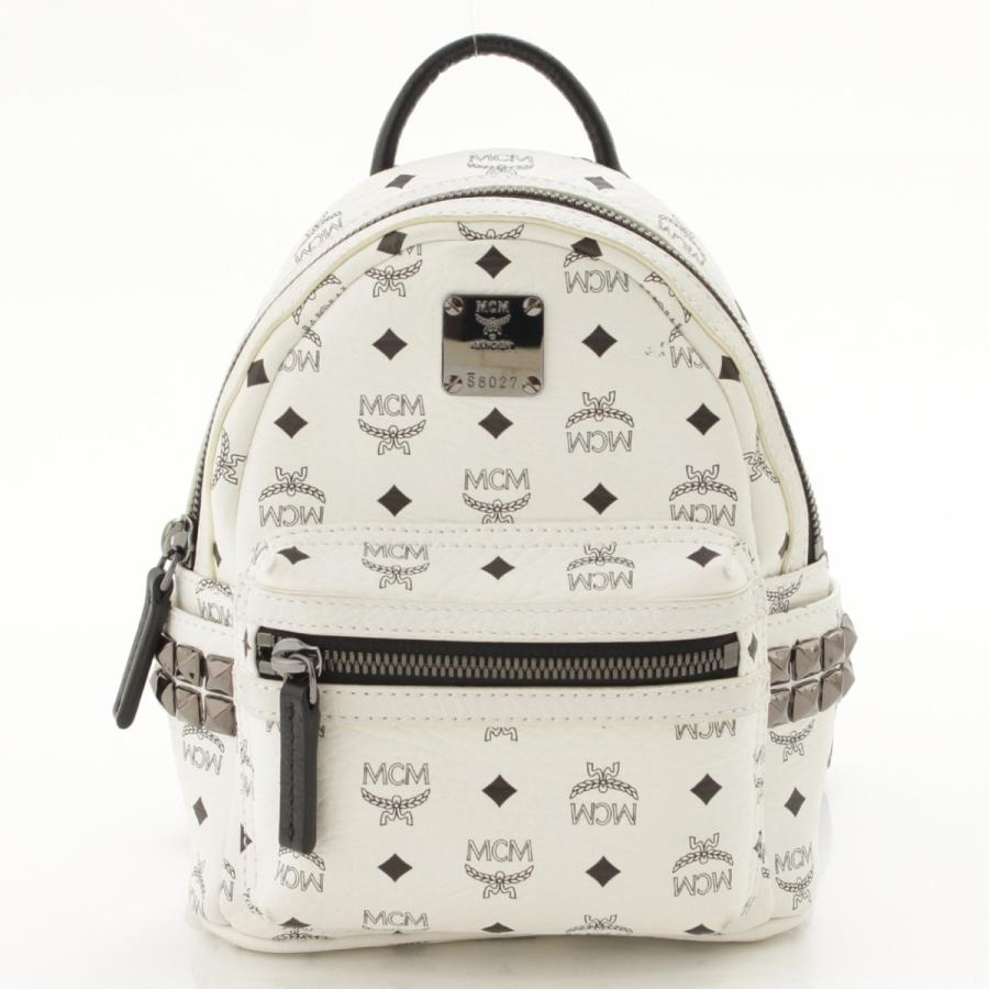 エムシーエム Mcm ロゴグラム スタッズ ミニ バックパック リュック ホワイト 中古 正規品保証 Www Retro Jp 通販 Yahoo ショッピング