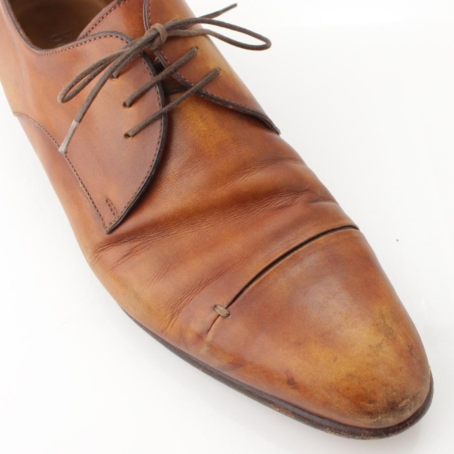 楽天ランキング1位【ベルルッティ】Berluti　GASPARD ガスパール レザー ビジネスシューズ ブラウン 8 1/2 【中古】【正規品保証】60596 自立支援