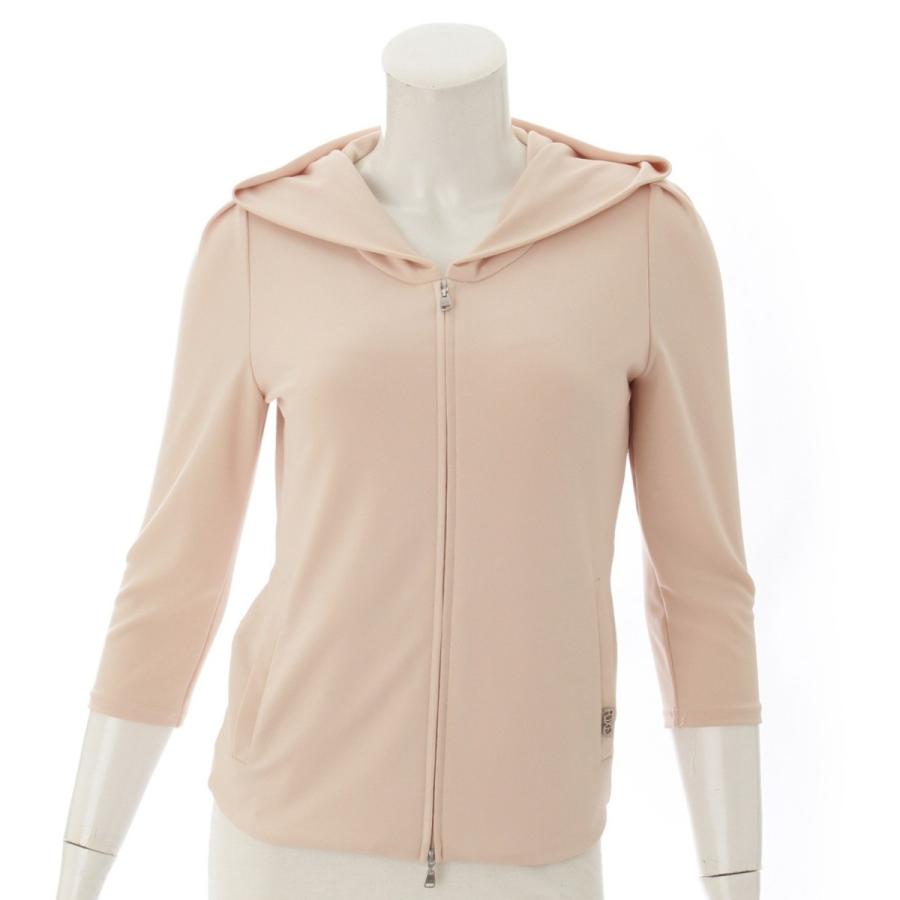 美品♡FOXEYフォクシーニューヨーク　レディライクパーカー ベージュ FOXEY NEW YORK ピンクパーカー 40