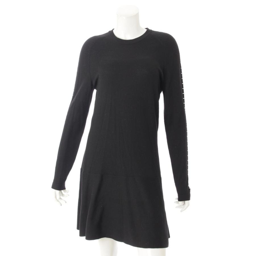 バレンシアガ Balenciaga ウール 長袖 ニット ワンピース ブラック 40 中古 正規品保証 Www Retro Jp 通販 Yahoo ショッピング