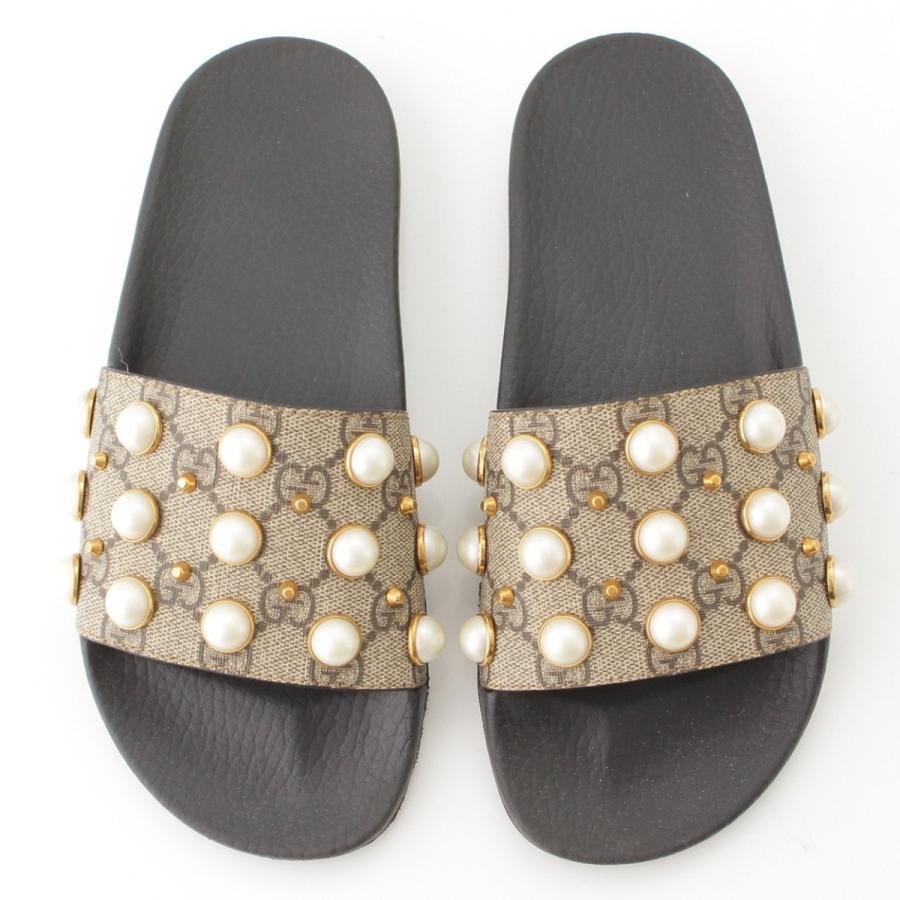 GUCCI 【グッチ】Gucci 19SS GGスプリーム スライダー パール GUCCI 【グッチ】Gucci 19SS GGスプリーム スライダー パール