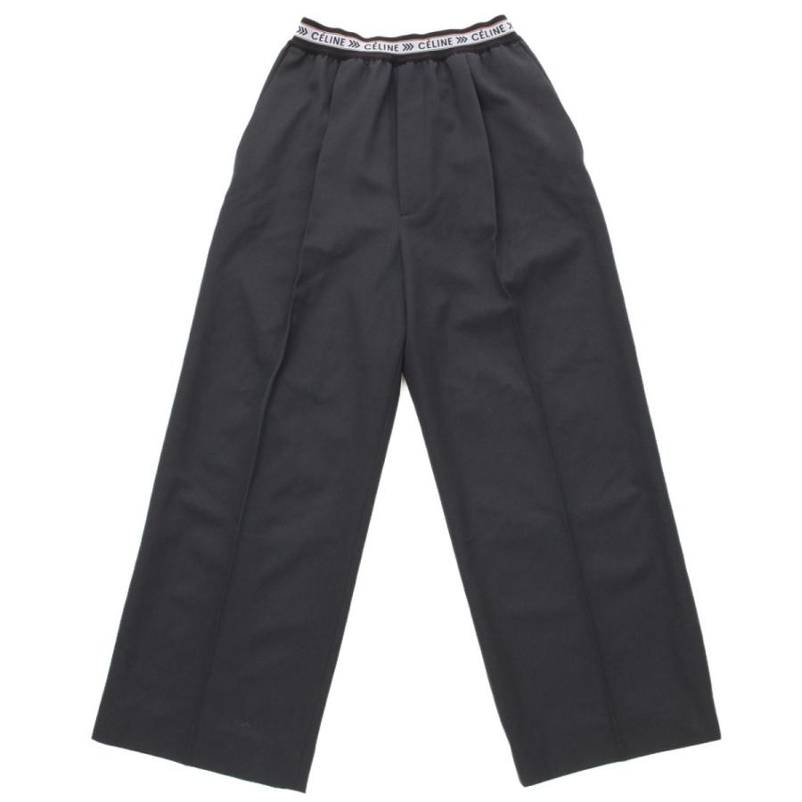 CELINE 【セリーヌ】Celine ロゴ フルーイド バージンウール ワイド  