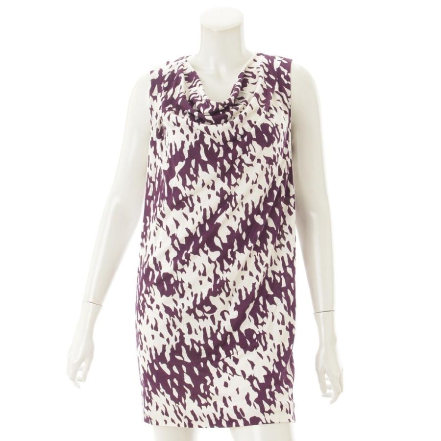 ダイアンフォンファステンバーグ Diane Von Furstenber シルク ノースリーブ ワンピース 総柄 パープル ホワイト 2 中古 正規品保証 673 673 Www Retro Jp 通販 Yahoo ショッピング