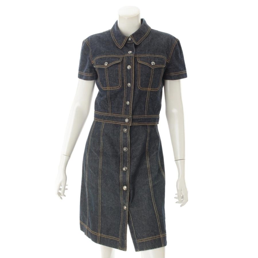 シャネル Chanel E97 デニム ジャケット ワンピース セットアップ Po7721 ネイビー 40 38 中古 正規品保証 Prettyfunnyballoons Com