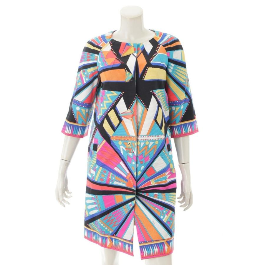 エミリオプッチ Emilio Pucci プッチ柄 五分袖 コットン ワンピース マルチカラー 40 未使用 中古 正規品保証 Www Retro Jp 通販 Yahoo ショッピング