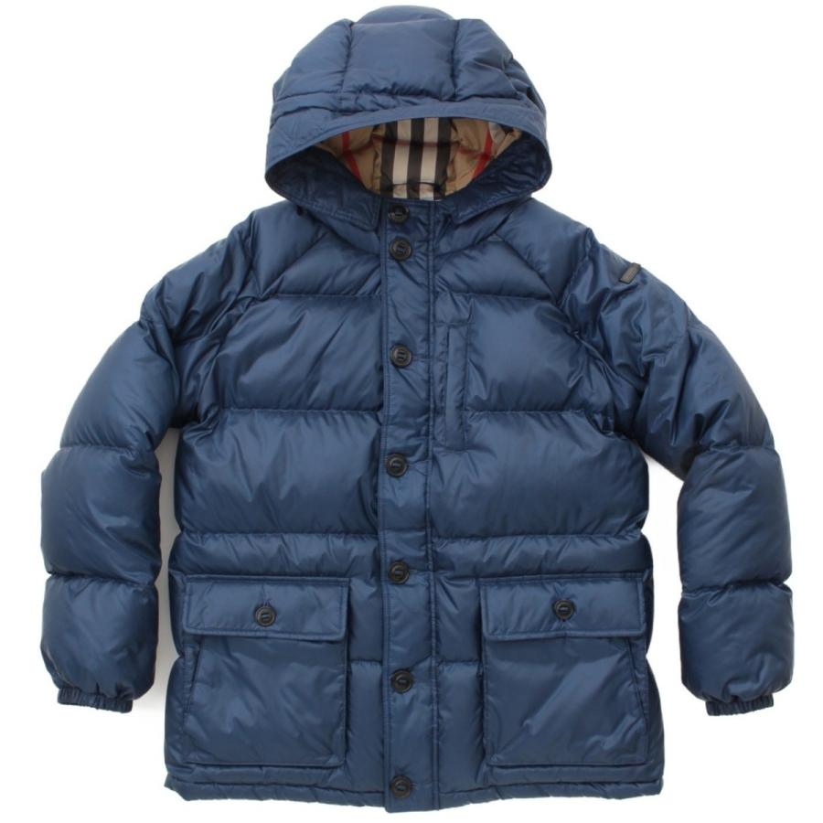 バーバリー】Burberry チルドレンズ ダウンコート ブルー 14Y 164cm  