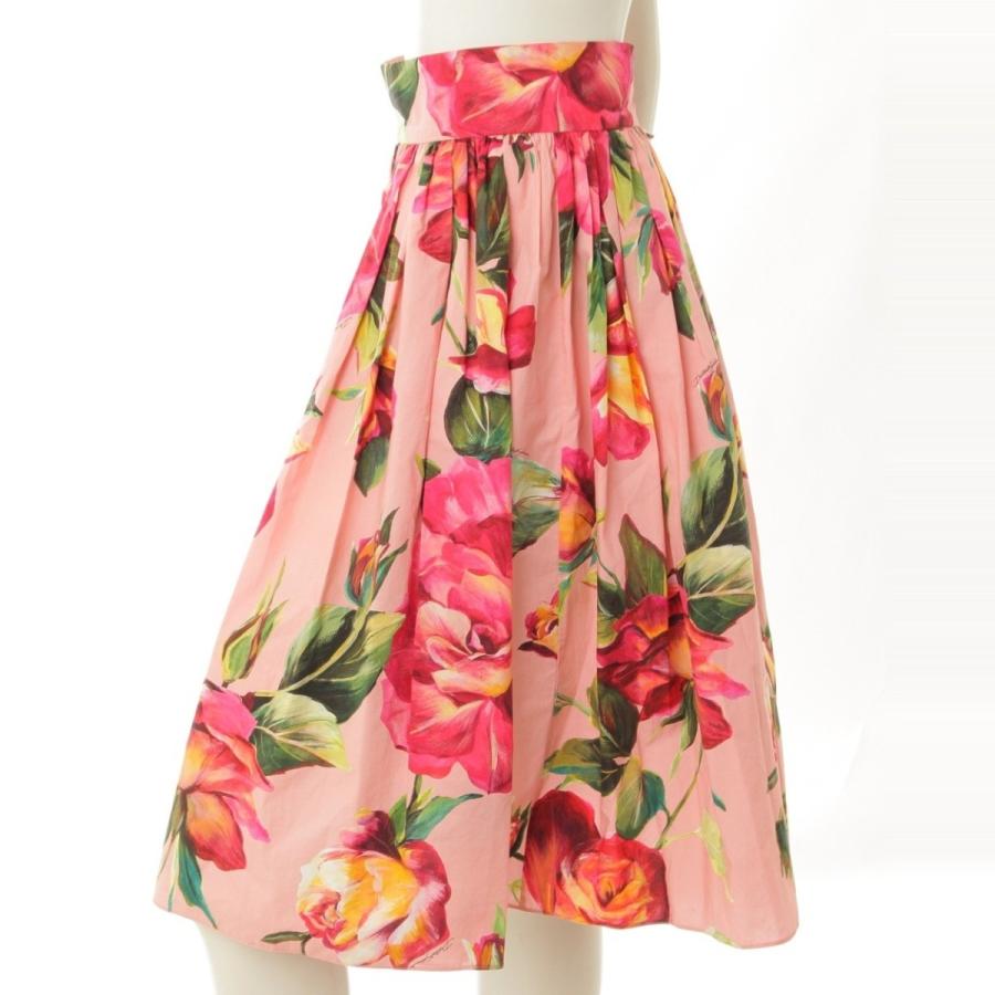 ドルチェ＆ガッバーナ dolce&gabbana 花柄スカート ピンク