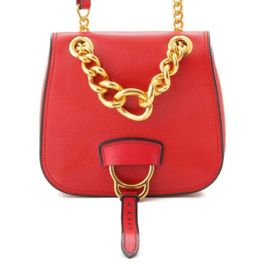 miu 【ミュウミュウ】Miu Miu ダリア レザー チェーン ショルダー 