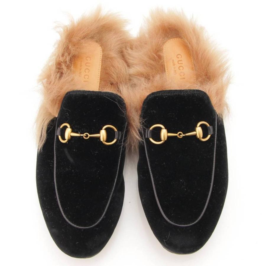 GUCCI 【グッチ】Gucci プリンスタウン ホースビット スエード ファー 