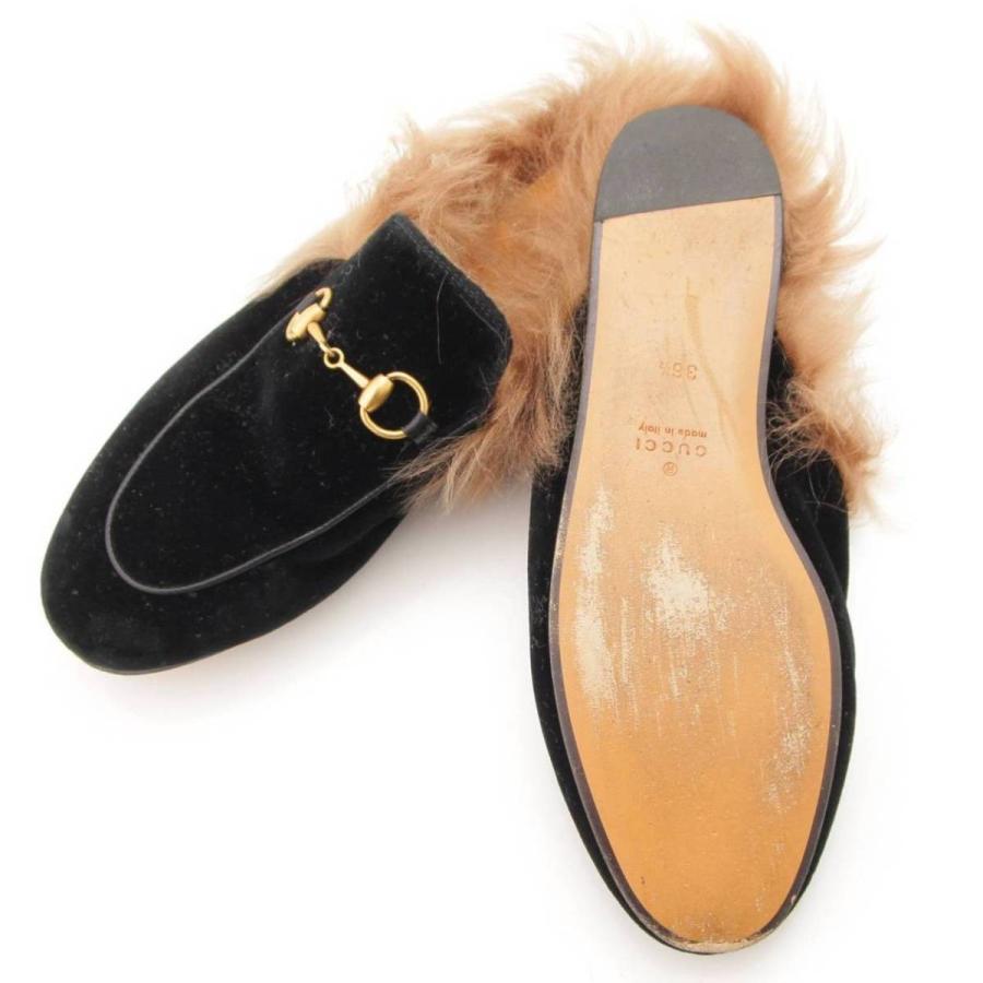 GUCCI 【グッチ】Gucci プリンスタウン ホースビット スエード ファー 
