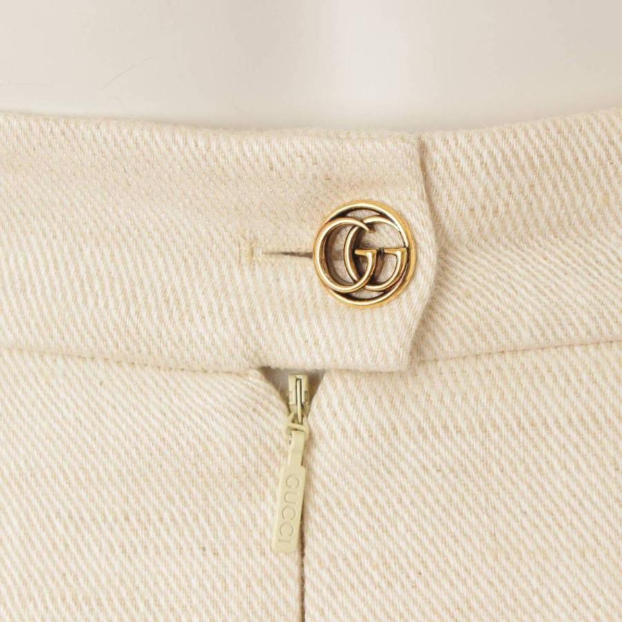 グッチ】Gucci シェリーライン ロゴ刺繍 ロングスカート 512882 オフ 