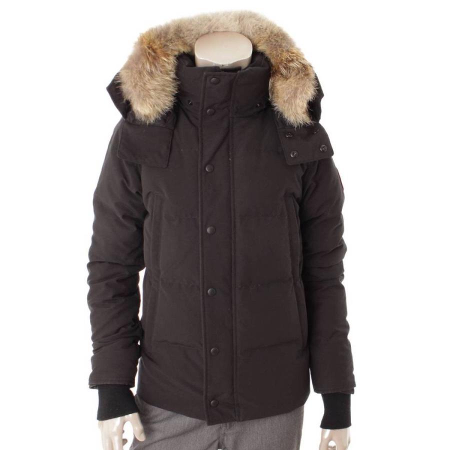 【カナダグース】CANADA GOOSE　メンズ ウィンダムパーカー ファーフード付き ダウンジャケット 3808MA ブラック XS 【中古】【正規品保証】85460