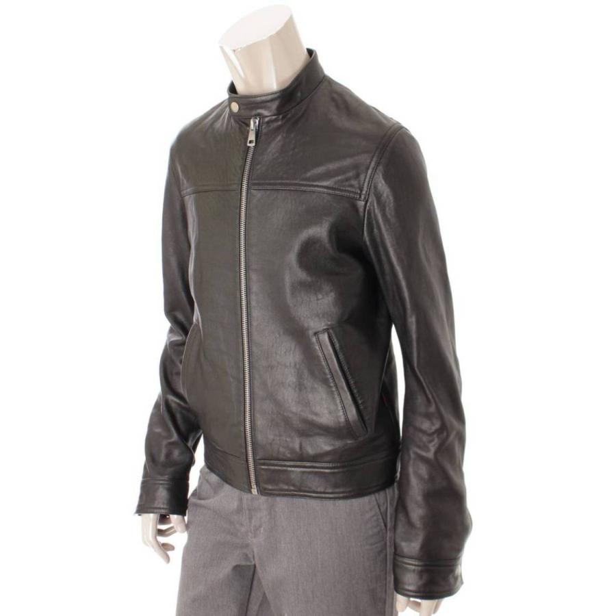 季節のおすすめ商品 美品 Gucci 本革 ライダース ノーカラー ラムレザー グッチ