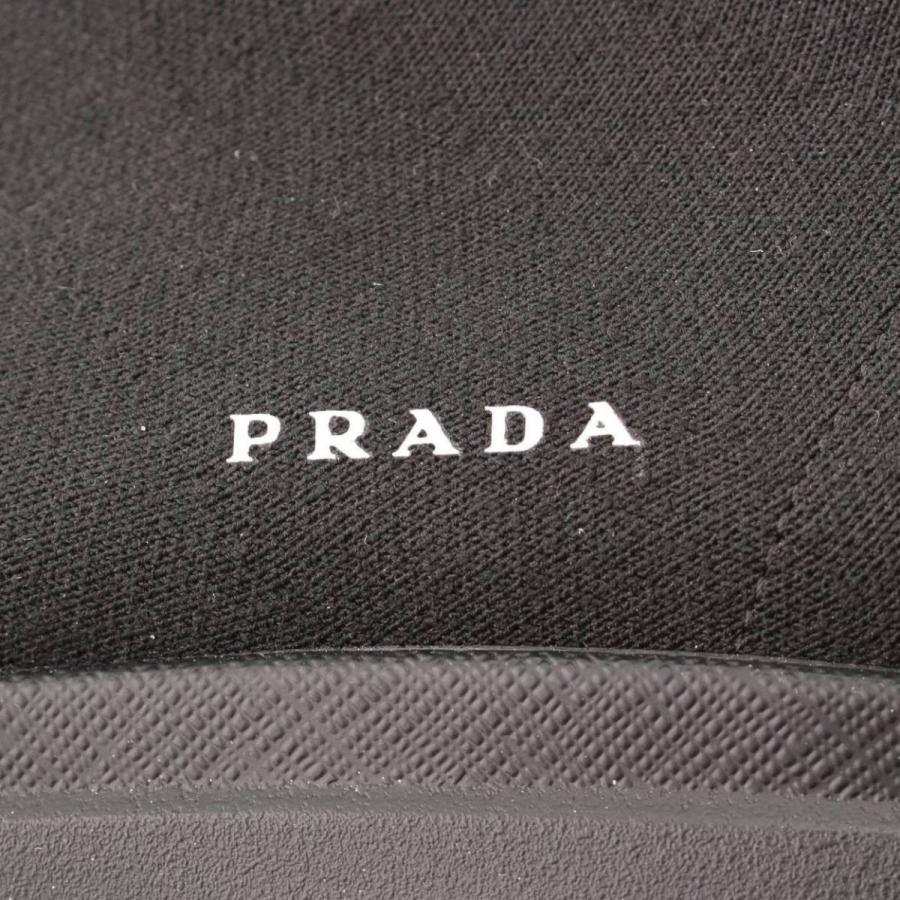 プラダ】Prada ソックススニーカー ロゴ 1T715L ブラック 37 【中古 