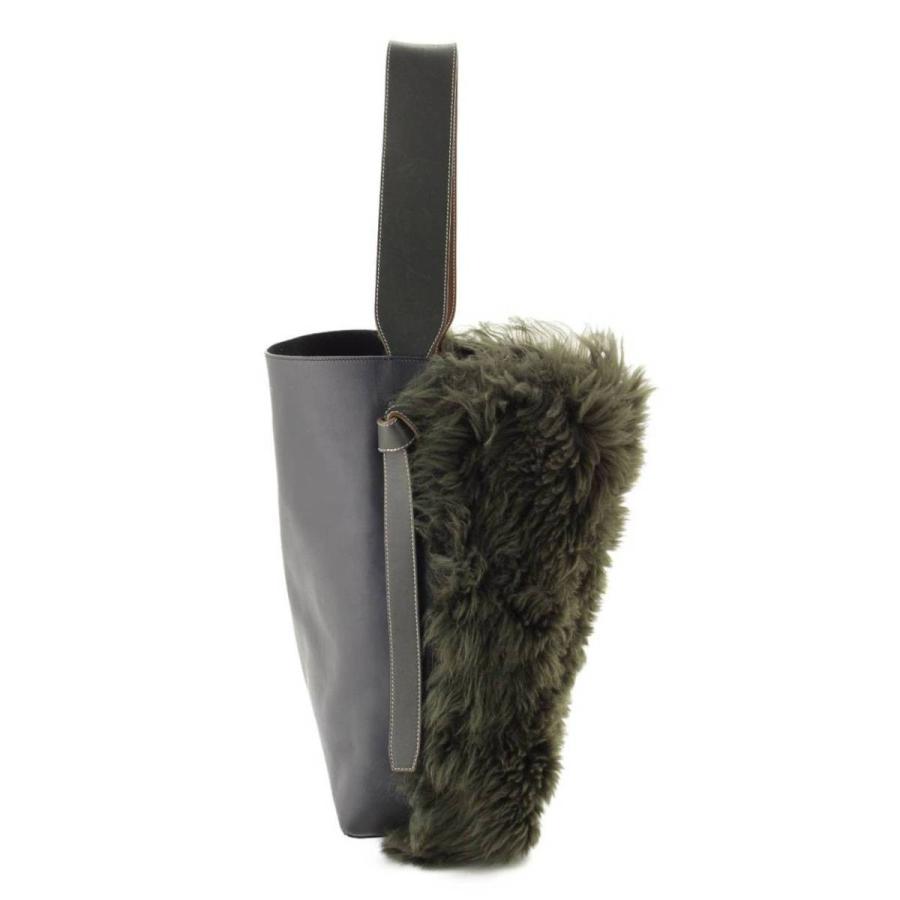 CELINE 【セリーヌ】Celine ツイステッドカバ ファー ショルダーバッグ  