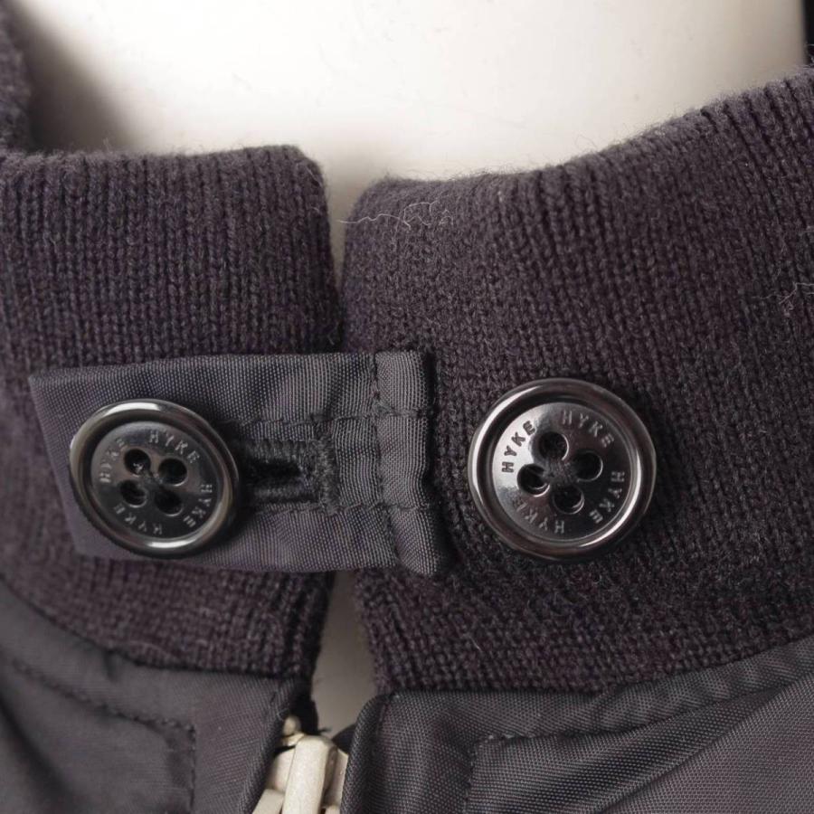 ハイク】HYKE WEP G8 フライトジャケット ブルゾン 17087 ブラック 1  