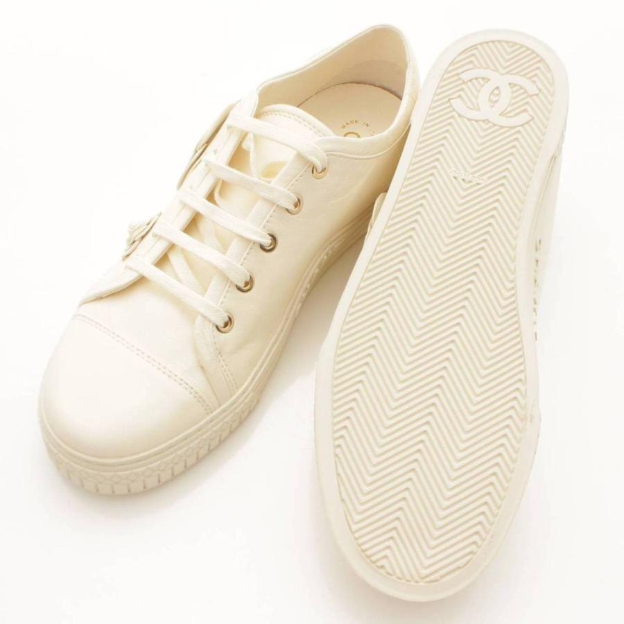 CHANEL 【シャネル】Chanel カメリアスニーカー レザー G34261 