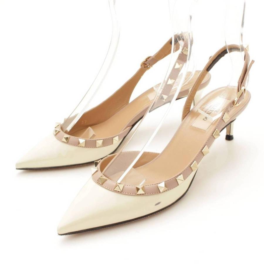 新品✨ VALENTINO ロックスタッズ サンダル ミュール 35½ ベージュ 新品✨ VALENTINO ロックスタッズ サンダル ミュール 35½ ベージュ