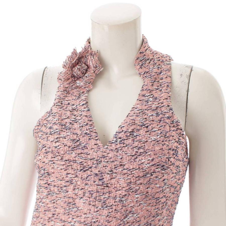 CHANEL 【シャネル】Chanel カメリアコサージュ付き ツイード  