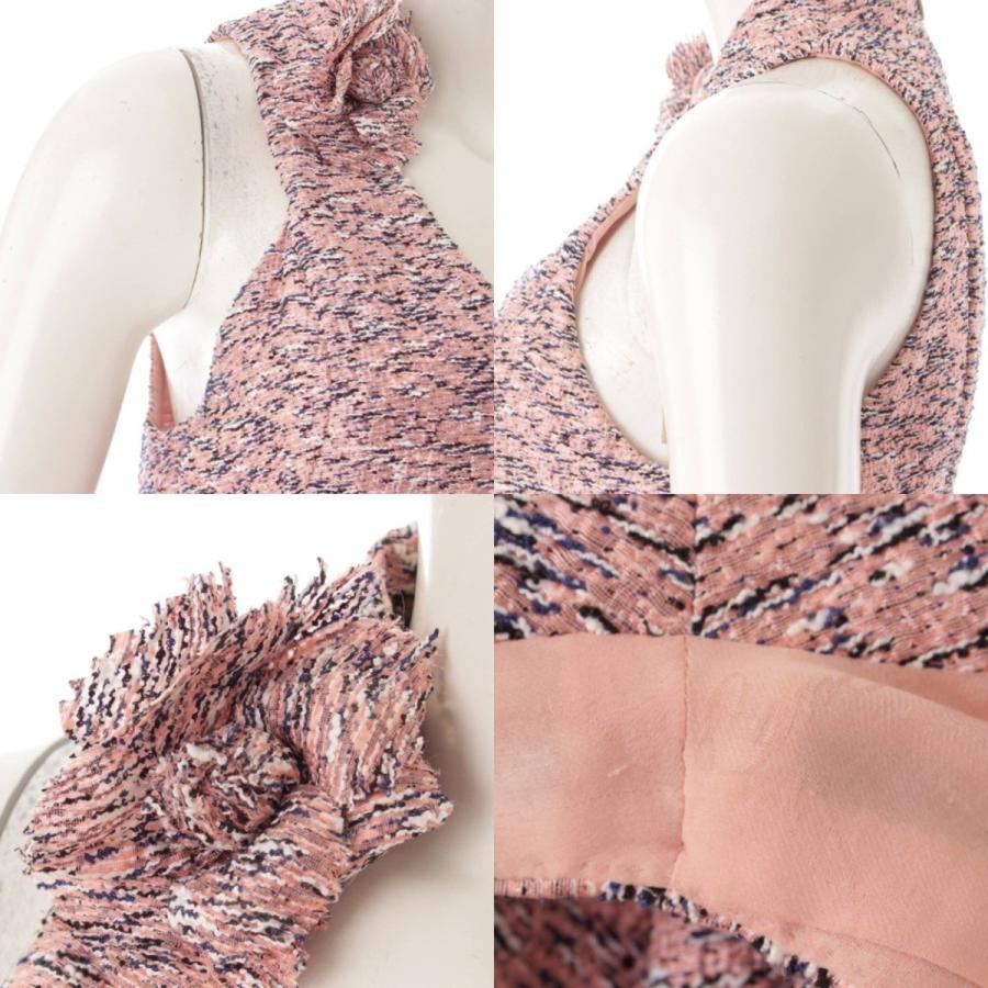 CHANEL 【シャネル】Chanel カメリアコサージュ付き ツイード  