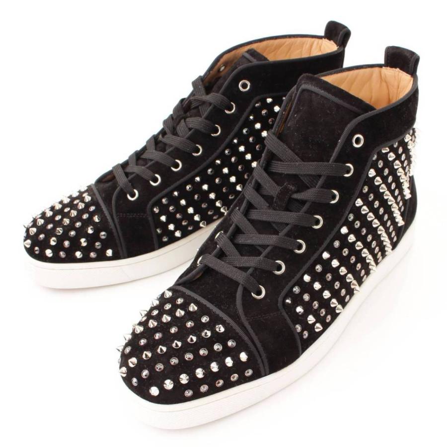 クリスチャン ルブタン Christian Louboutin メンズ ルイス スエード スタッズ スニーカー ブラック 44 1 2 未使用 中古 正規品保証 Www Retro Jp 通販 Yahoo ショッピング