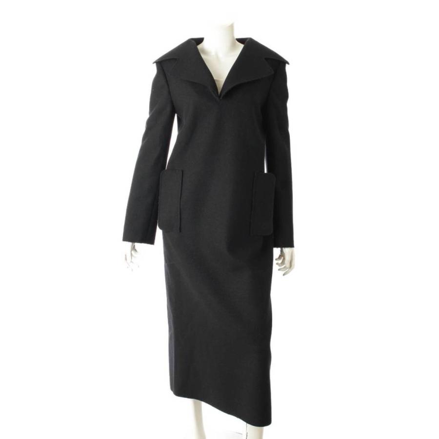 超激安 メルトン 19aw Yamamoto ヨウジヤマモト Yohji ワンピース 中古 正規品保証 1 ブラック Fz C14 540 バックジップ コート コート アウター Palomafashion Com