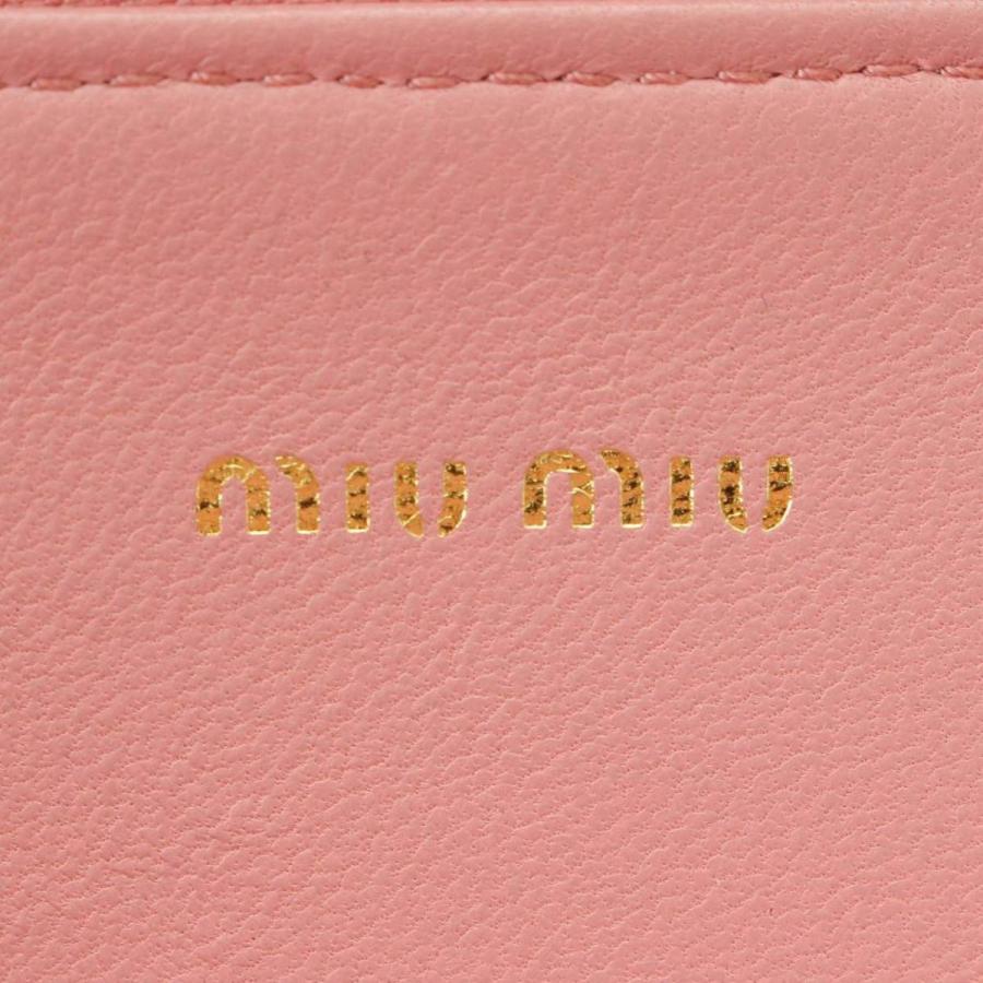 【ミュウミュウ】Miu Miu　マトラッセ キーケース L字ファスナー キーリング付き 5PP026 ピンク 【中古】【正規品保証】98281｜retrojp｜05