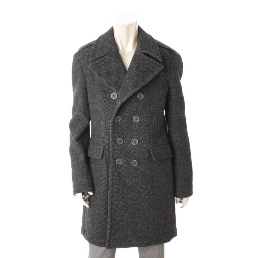 バーバリー コート アウター ブリット ヘリンボーン Burberry Brit メンズ ヘリンボーン Pコート グレー M メンズファッション 906 正規品保証 中古 Www Retro Jp 906 販売 激安 オンライン