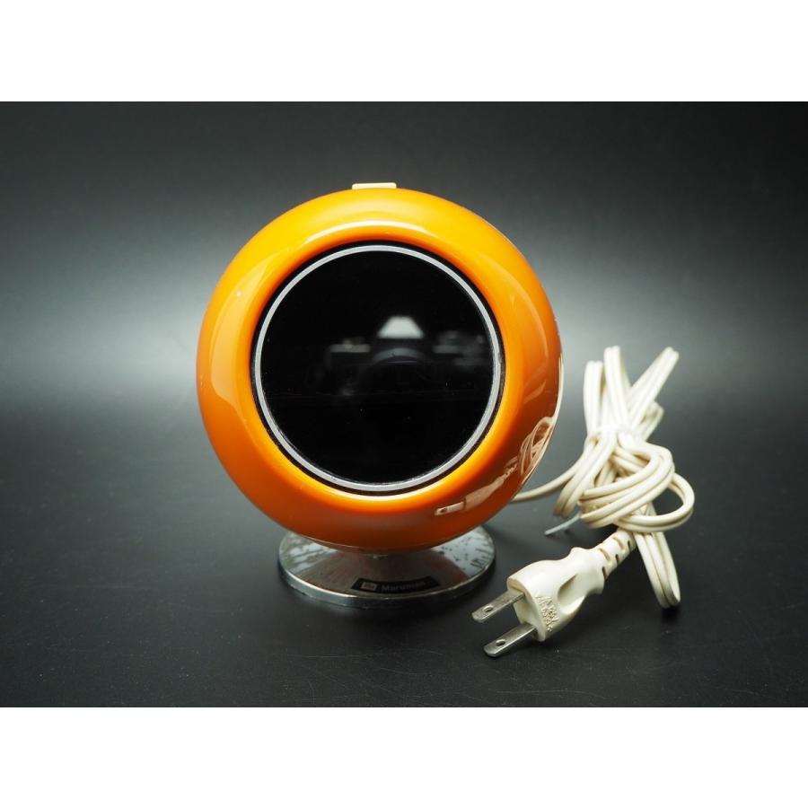 Maruman 置時計 EM-700 オレンジ　ミッドセンチュリー マルマン 丸くてかわいいデジタル時計 EM-700 スペースエイジ 50Hzのみ