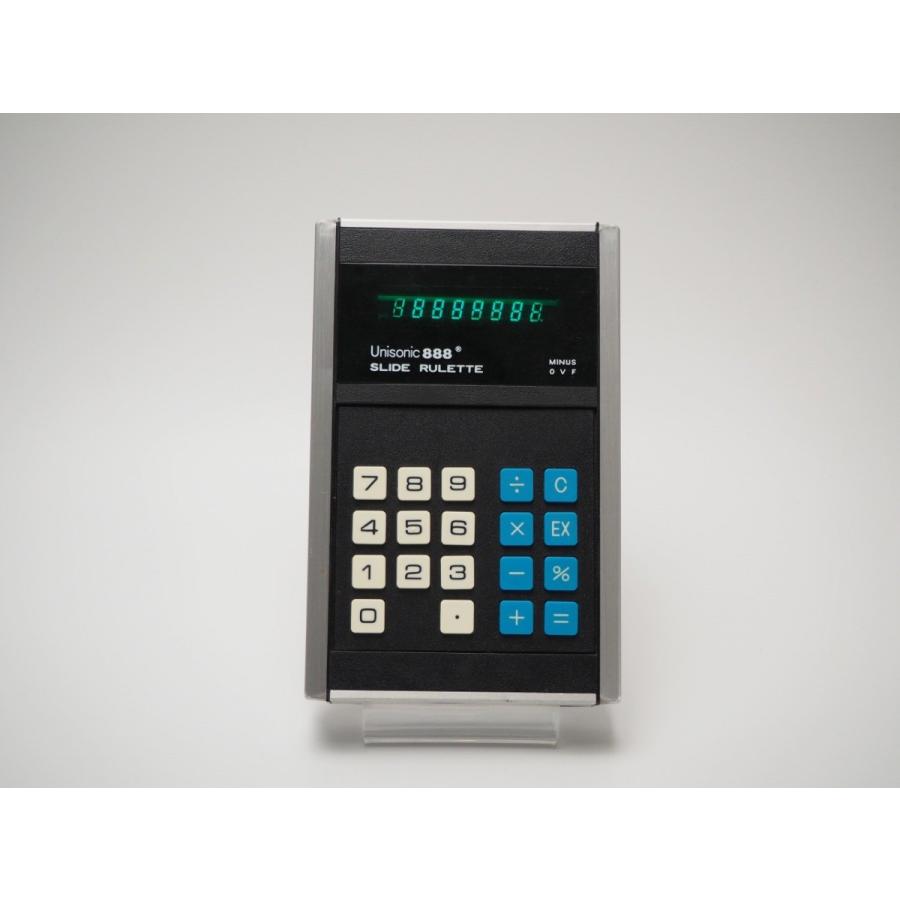 Unisonic 888 シルバー ビンテージ FL 電卓 計算機 アルミボディ