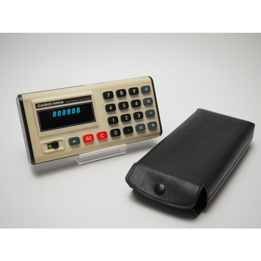 CASIO（カシオ） CASIO-MINI CM-605 ケース付き 白 FL 電卓 計算機