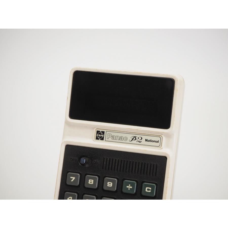 ナショナル 電子ソロバン P-2(JE-8802) FL電卓 ホワイト 日本製 