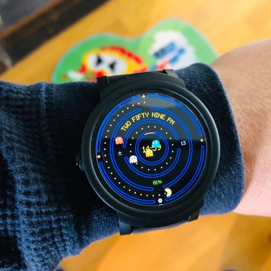 TicWatch E ブラック アンドロイドウェア2.0 スマートウォッチ 日本語 