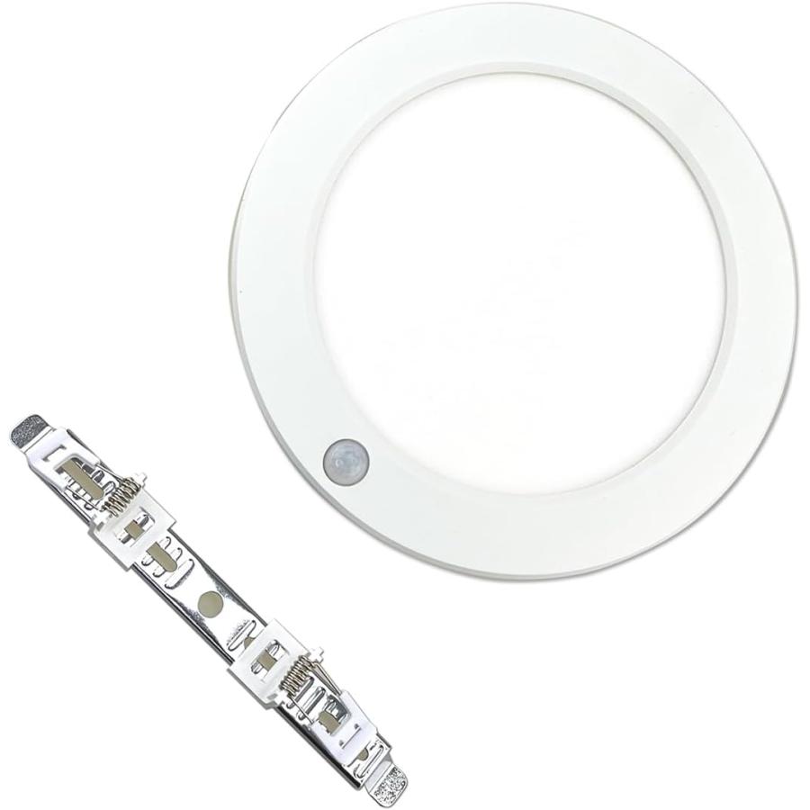 人感センサー付 LED フラットパネルライト 直径23cm 厚さ2cm 3色切替