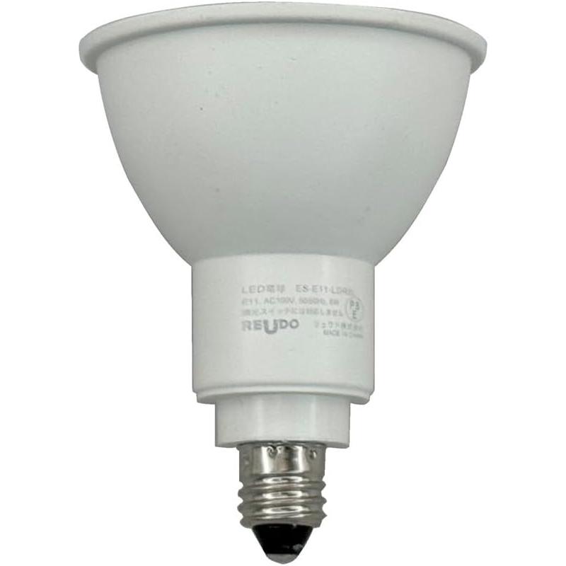 ReUdo LED電球 PAR16 E11口金 6W 500lm 電球色 Ra83 ビームアングル60