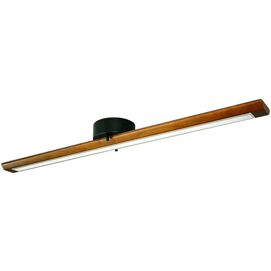 LEDシーリングライト バータイプ 110cm ダークブラウンウッドベース