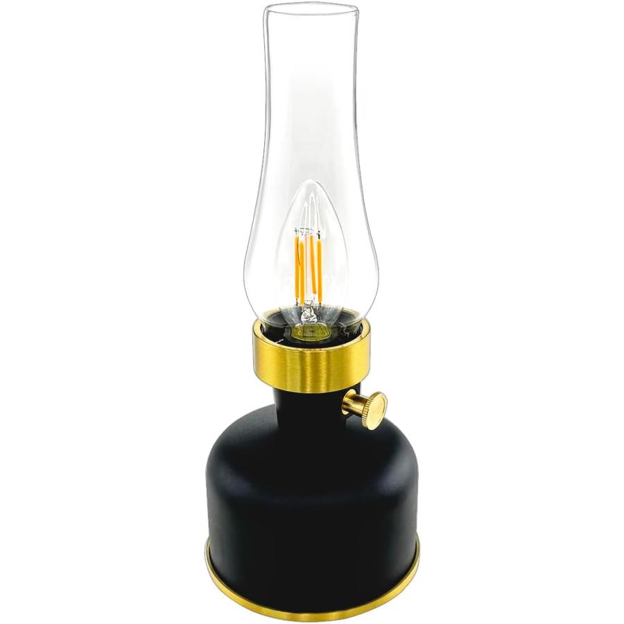 オイルランプ風 ランタン風 LEDテーブルランプ USB 5V充電 調光