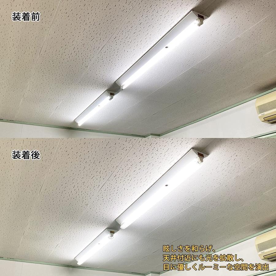 直管蛍光灯40形用防眩カバー 長さ120cm ポリカーボネート製 4本セット