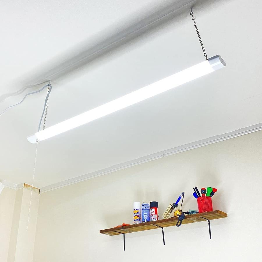 LEDベースライト 吊下げタイプ 120cm 25W 3200lm 昼光色 プル