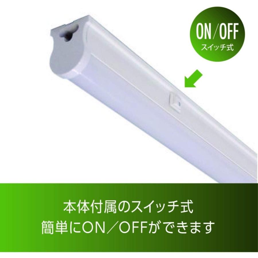 写真撮影用 LED バーライト 色温度5500 誤差±5%保証 Ra95 ノンフリッカー 長さ57cm 950lm 10W ON/OFFスイッチ付き ACプラグ付き 10本の画像