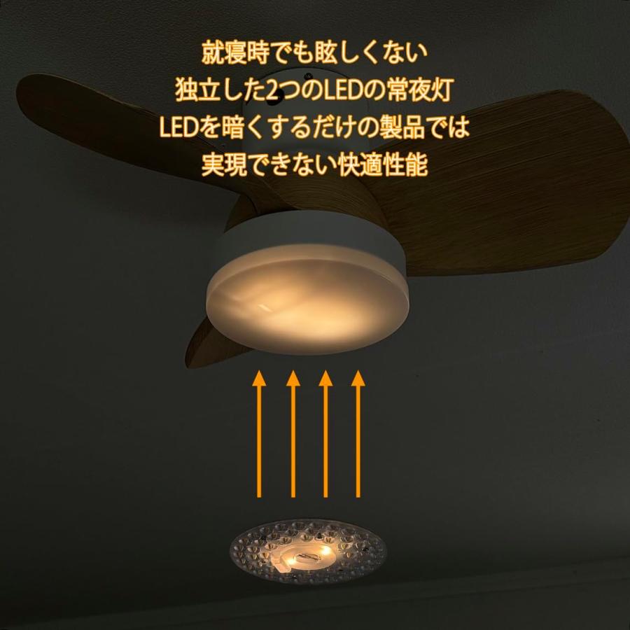 リュウド（REUDO） シーリングファンライト 小型3枚羽根 LEDライト内蔵