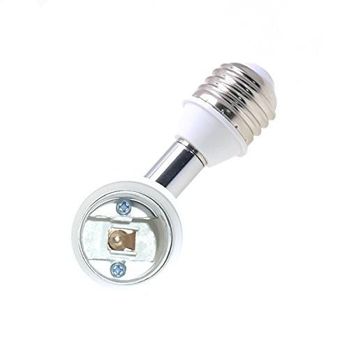 【試用のみ】Ampoule レシオ 艶消しブラック ライト E26 角度調整可 E26 延長アダプター Lサイズ 11cm延長 角度調整可 5個セット