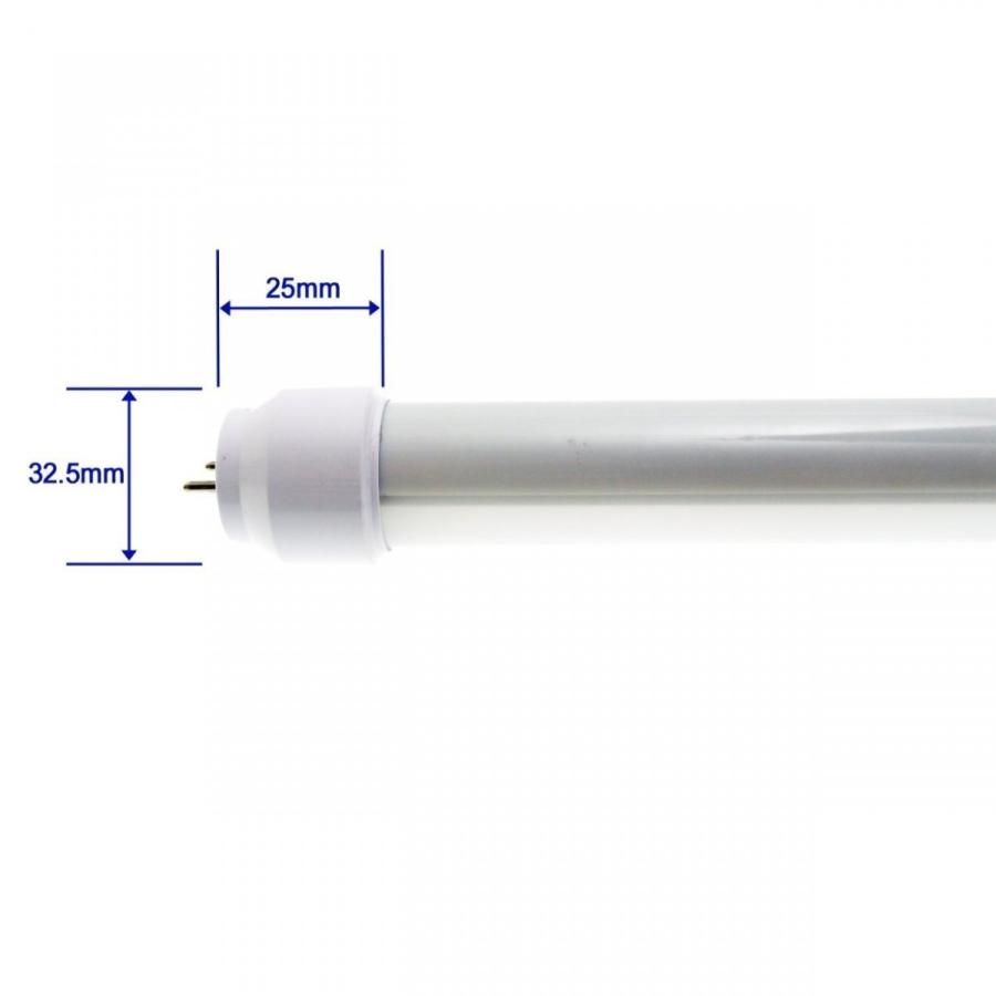 防湿防雨形蛍光灯器具対応 直管形LED蛍光灯40形 120cm 昼光色 18W 2000ルーメン 10本｜reudo｜04