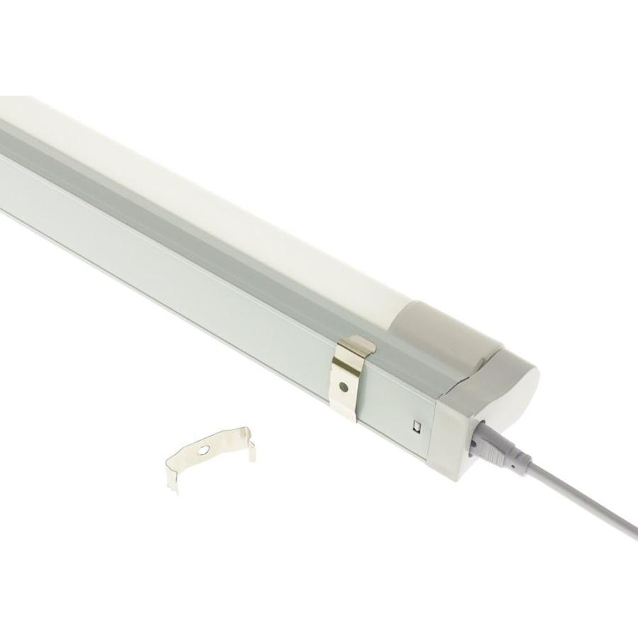 LED蛍光灯専用トラフ器具10形 + LED蛍光灯セット ACコンセントに差込む